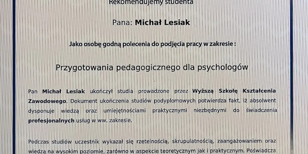 Psycholog Szczecin - Klinika Psychologiczna Empatia - Michał Lesiak - Zdjęcie 8