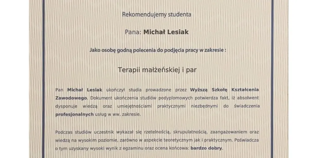 Psycholog Szczecin - Klinika Psychologiczna Empatia - Michał Lesiak - Zdjęcie 6