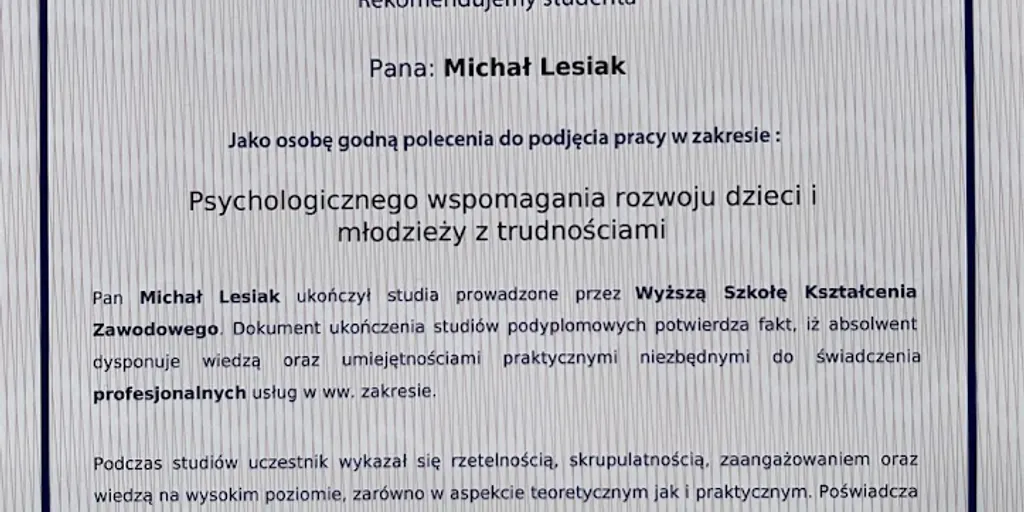 Psycholog Szczecin - Klinika Psychologiczna Empatia - Michał Lesiak - Zdjęcie 7