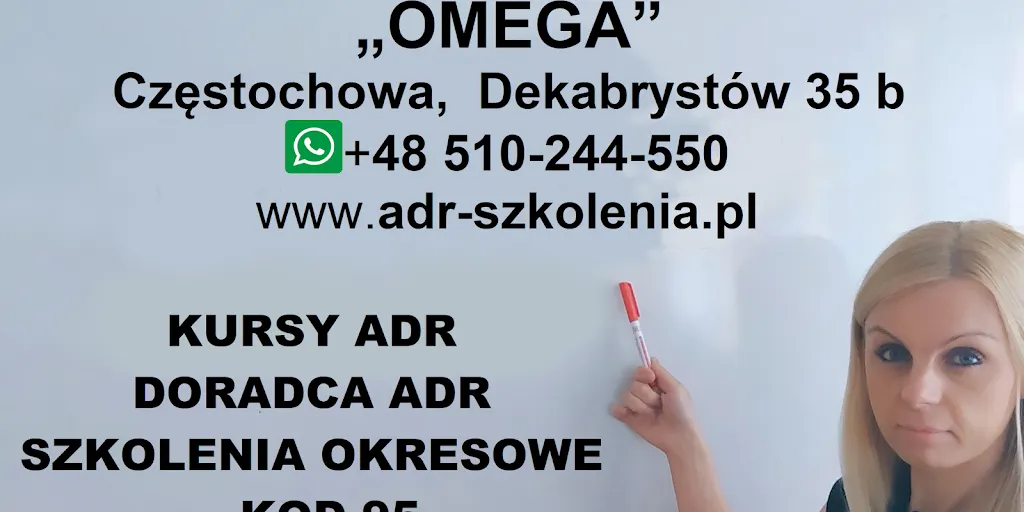 Centrum Szkoleniowe Omega Marlena Olczyk. Szkolenia kierowców. Kursy ADR - Zdjęcie 7